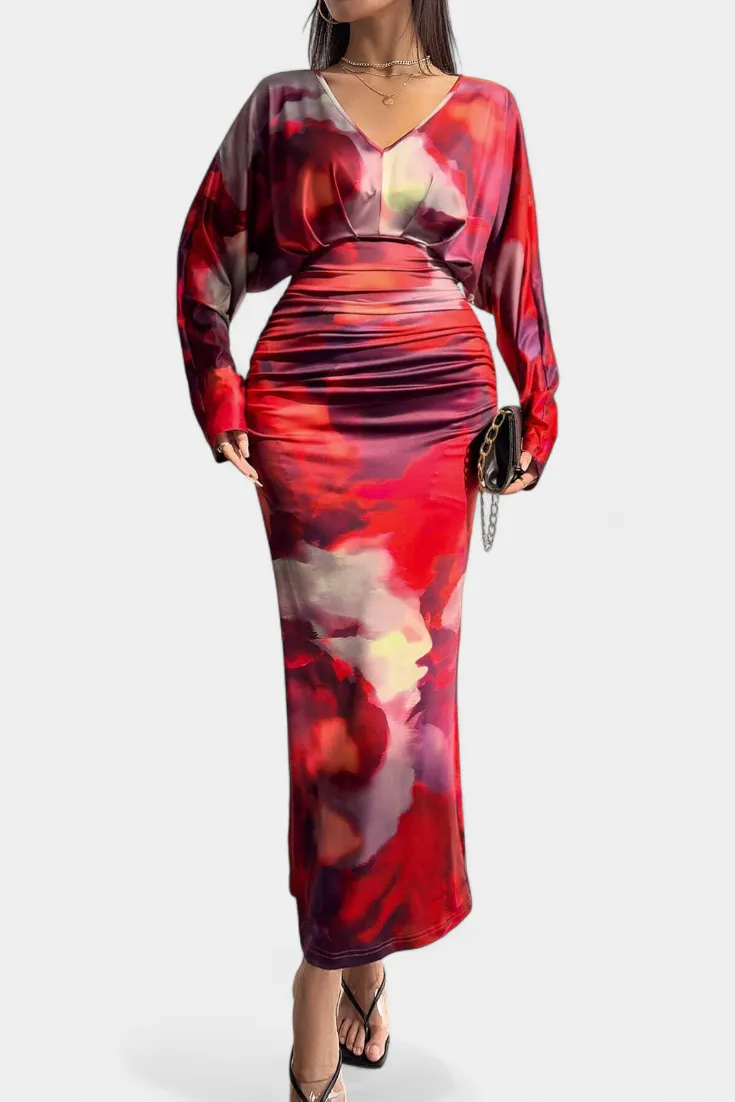 V-Neck Casual Dress