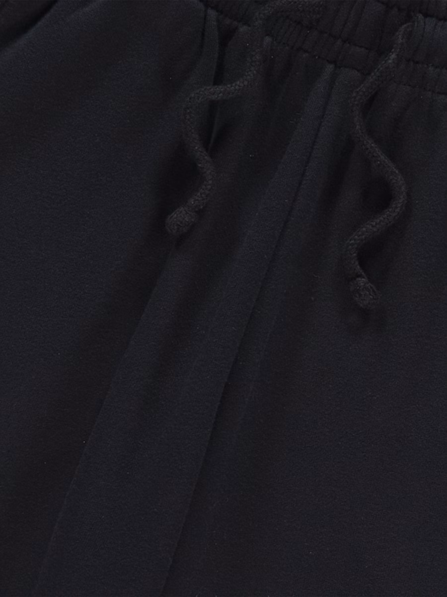Black Cuffed Joggers detail 1