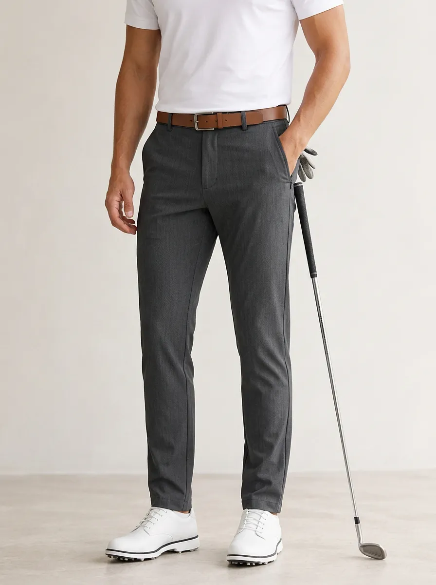 Men's Athletic Slim-Fit Stretch Golf Pants
