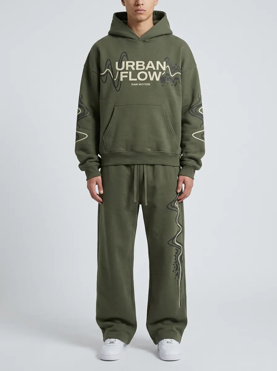 Men’s Classic Jogger Two-Piece Sport Tracksuit
