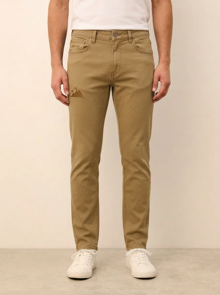 Men's Adventure Mountain Printed Stretch Jeans