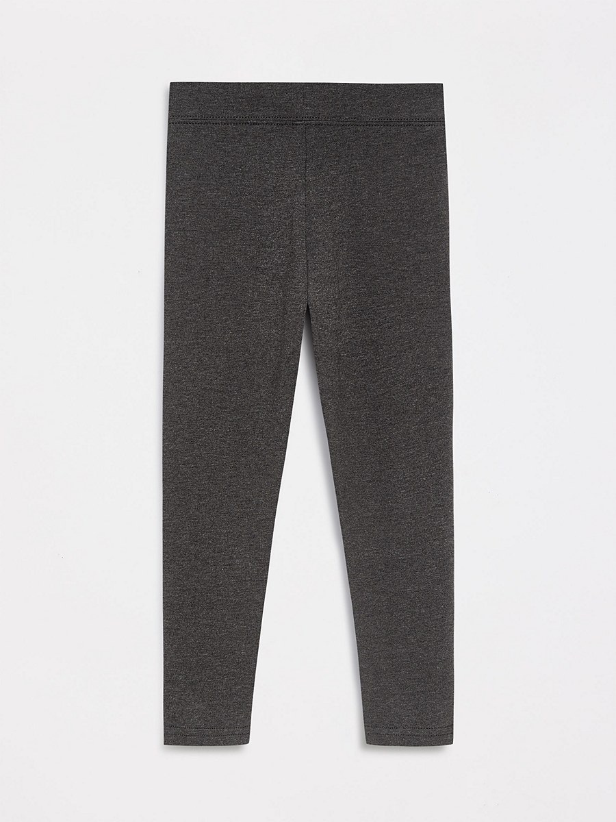 Girls Charcoal School Leggings 2 Pack detail 3