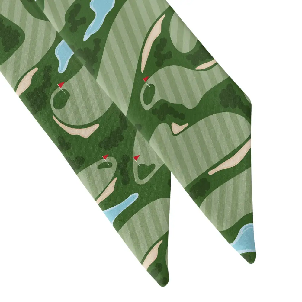 Golf Course Design Hair Scarf