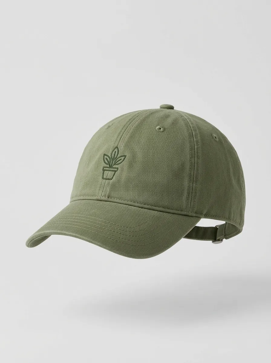 Everyday Plant-Lover Embroidered Potted-Plant Unisex Baseball Cap