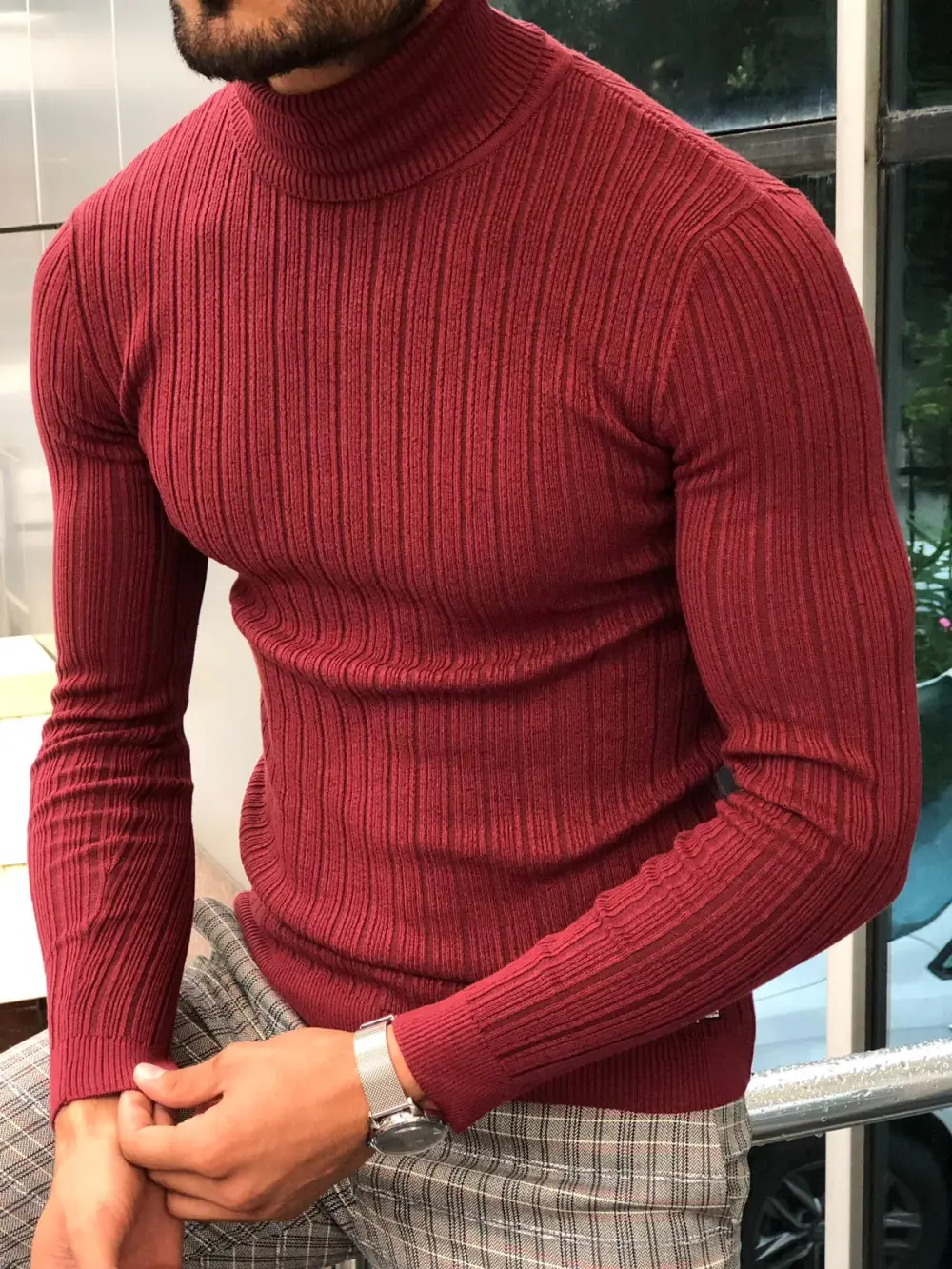 Clean Finish Slim Fit Knit Turtleneck Sweater