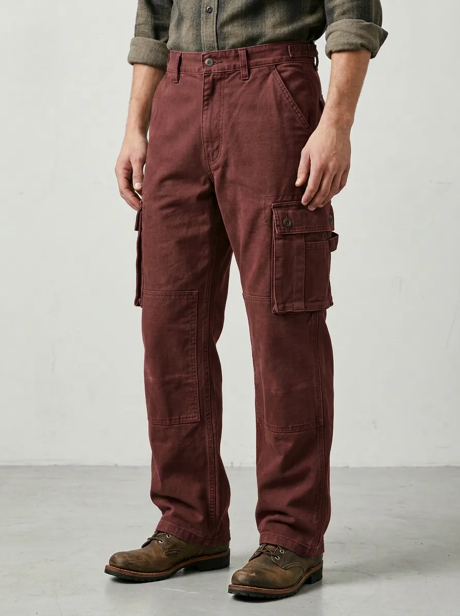 Men's Military Style Olive Green Cargo Pants