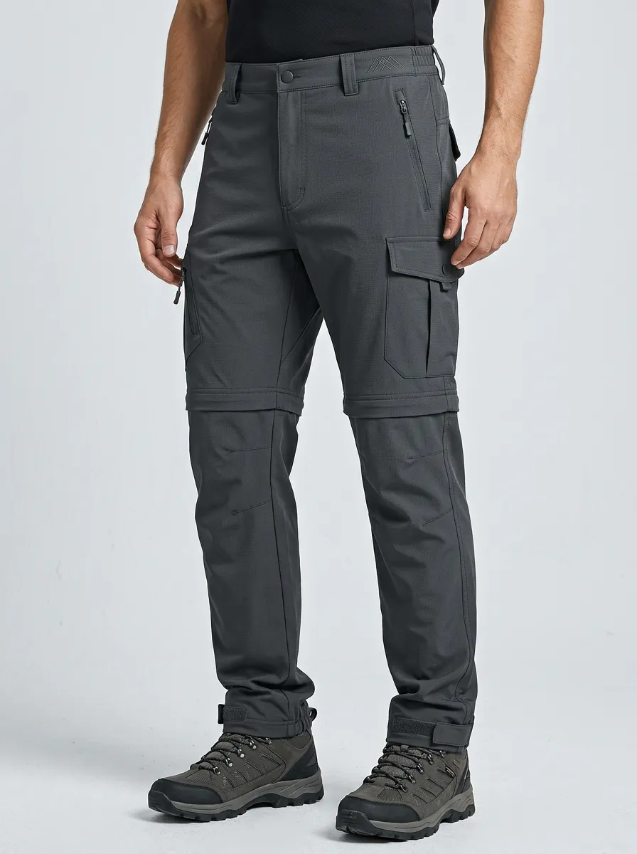 Men's Alpine Trail Waterproof Zip-Off Tactical Cargo Pants