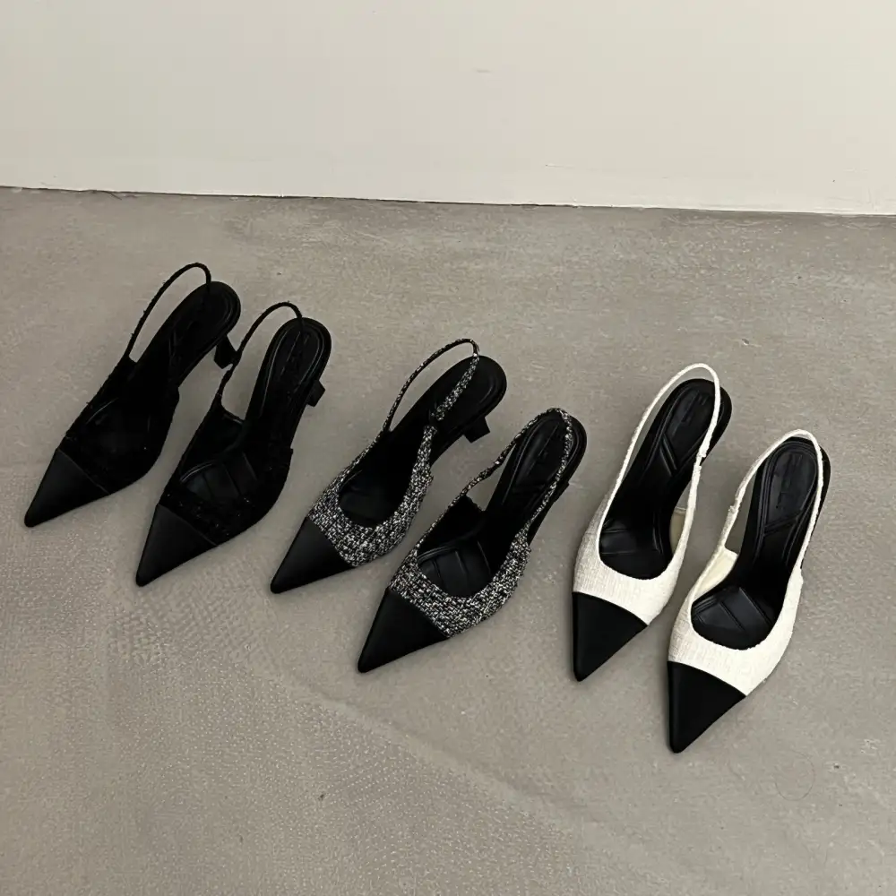 Slingback Pointed Toe Sandals