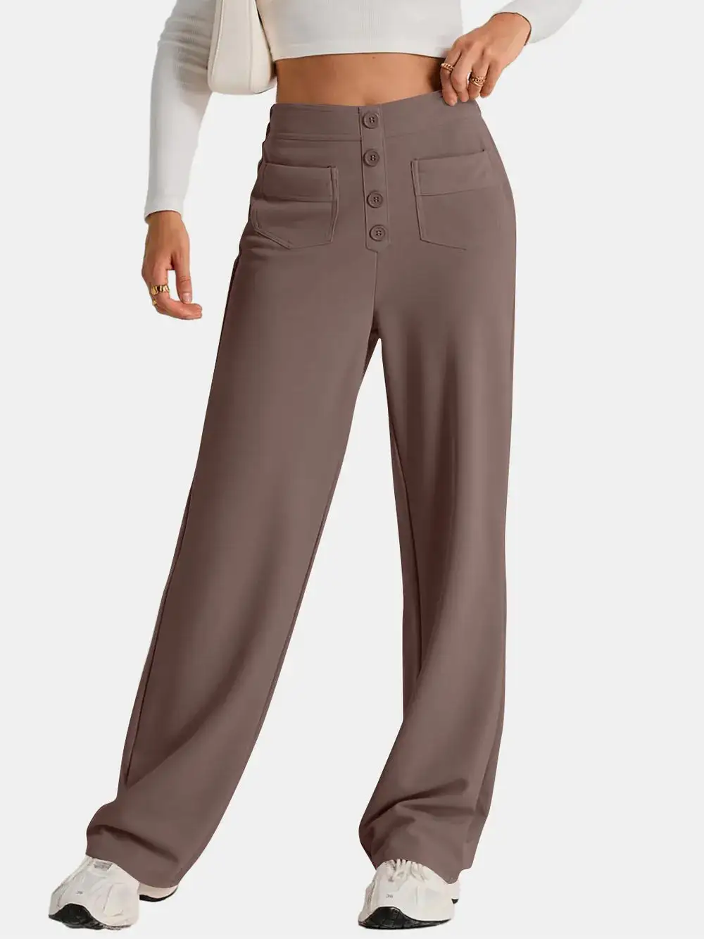 Wide Leg Comfort Fit Pants