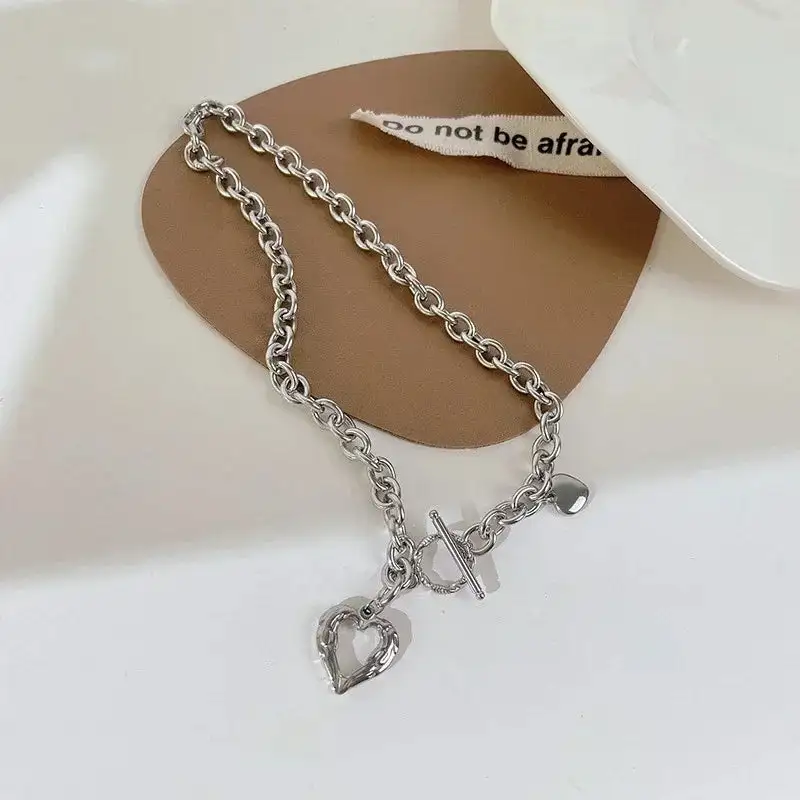 Heart Hammered Necklace