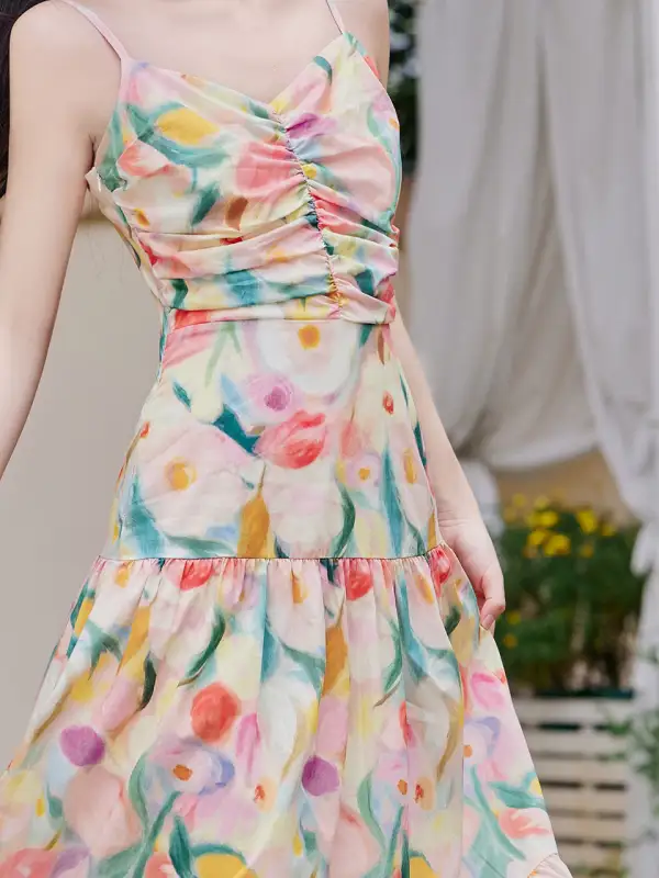 Spaghetti Strap Swing Swing Dress