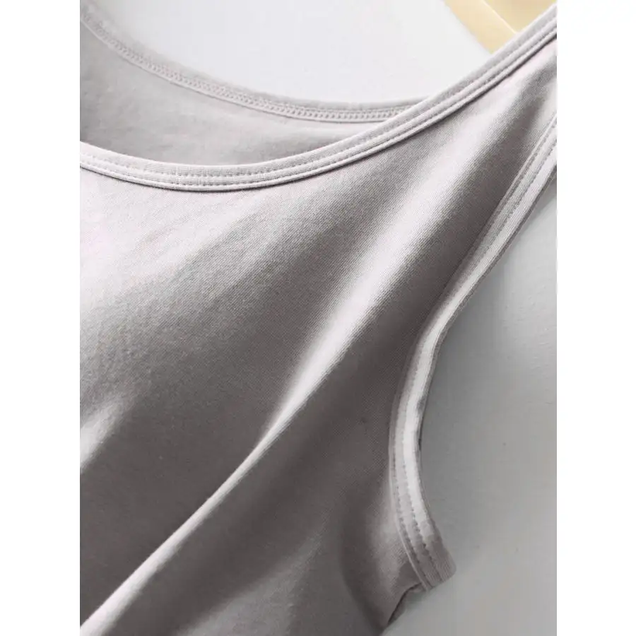 Round Neck Tank With Bra