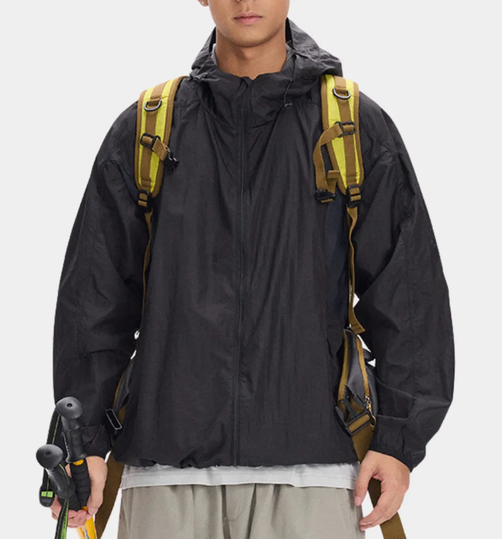 Lightweight Breathable Mesh Panel Sun Protection Jacket