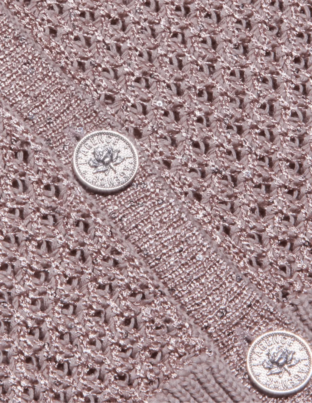 Sequin Knitted Cropped Cardigan