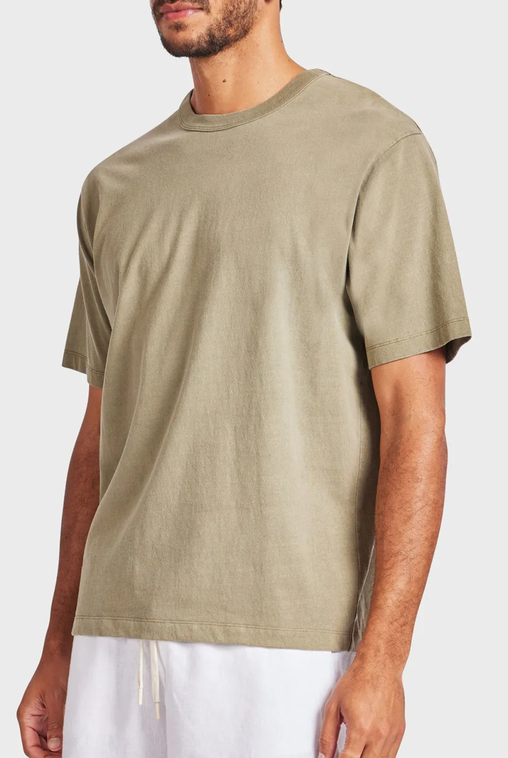 Crew Neck Solid Tee