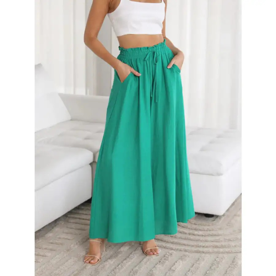 Casual Wide Leg Pants with Pockets