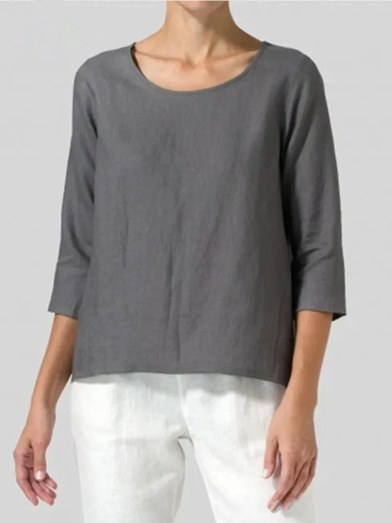 Relaxed Linen Top