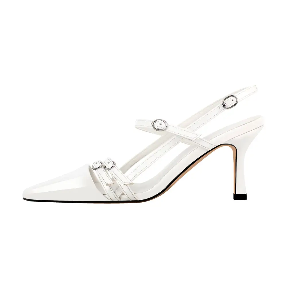 Sleek Pointed Toe Stiletto Slingback Pumps