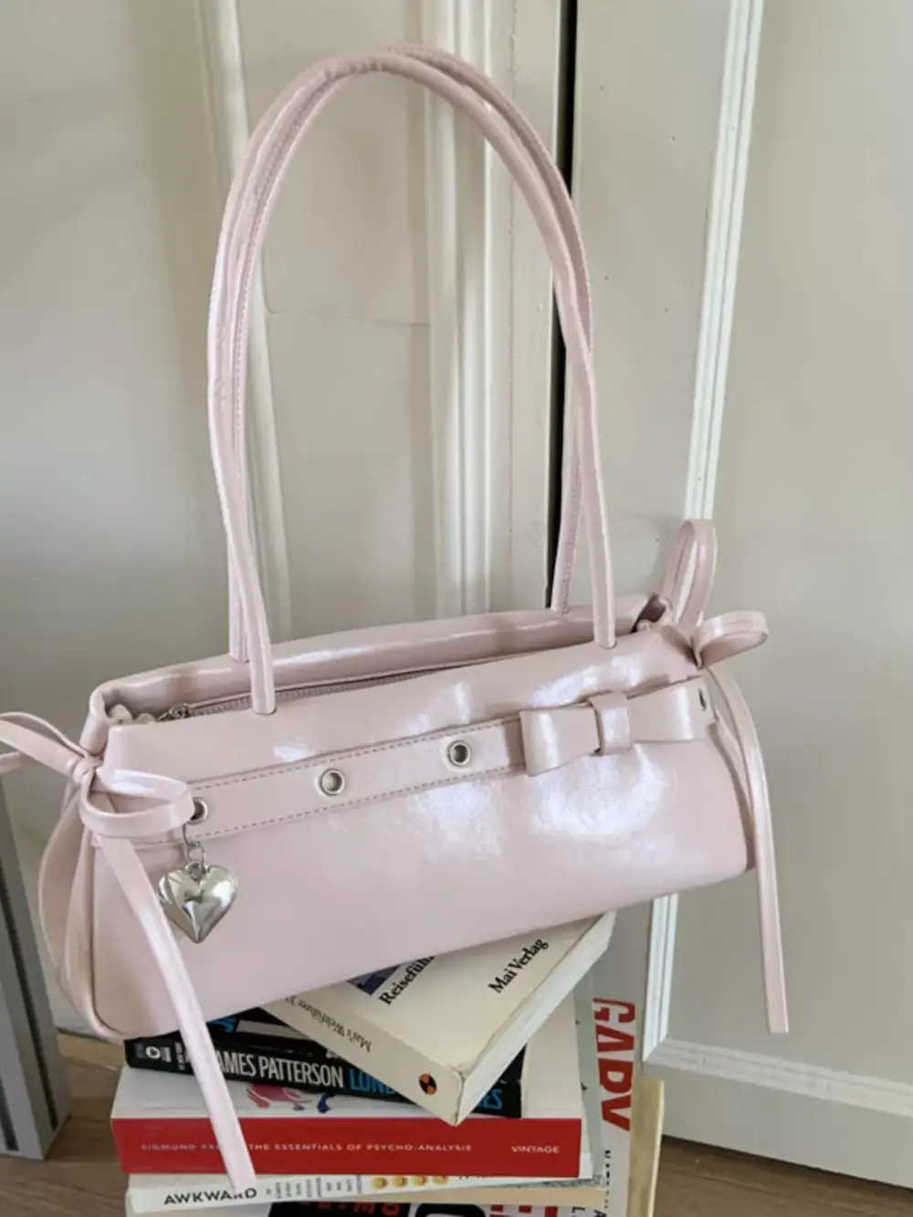 Faux Leather Everyday Shoulder Bag