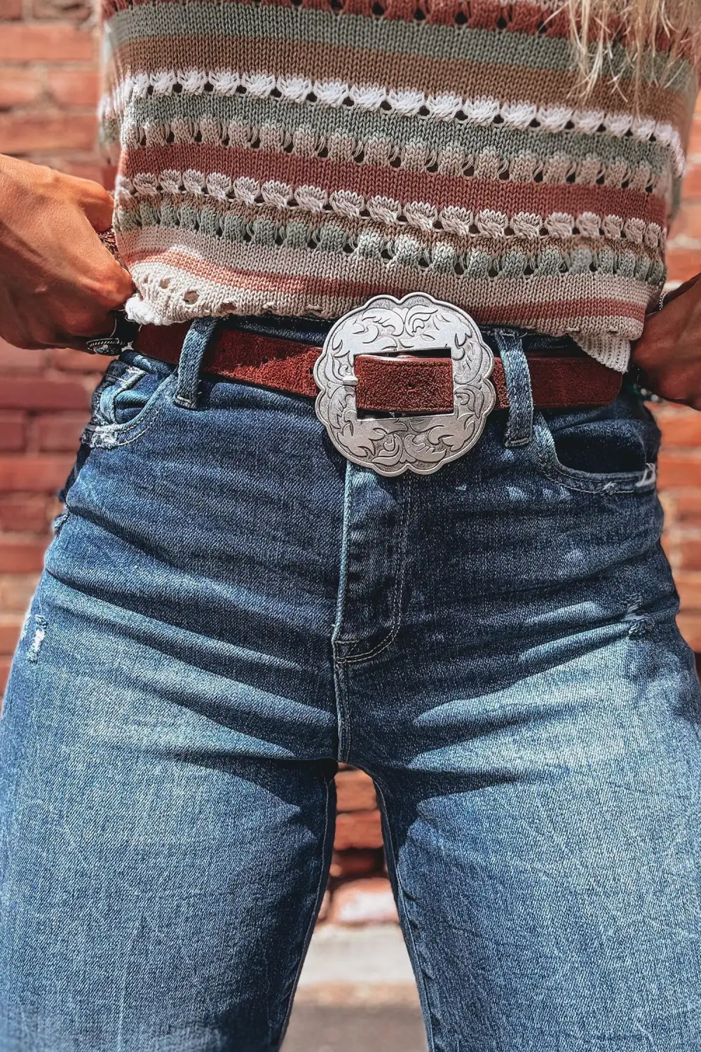 High Waist Relaxed Fit Flared Cropped Casual Jeans