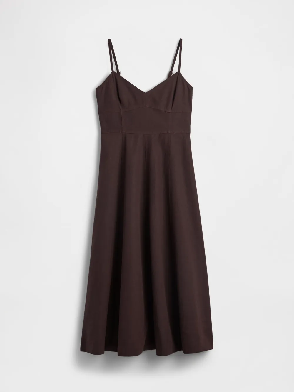 Adjustable Shoulder Strap Invisible Zipper Dress