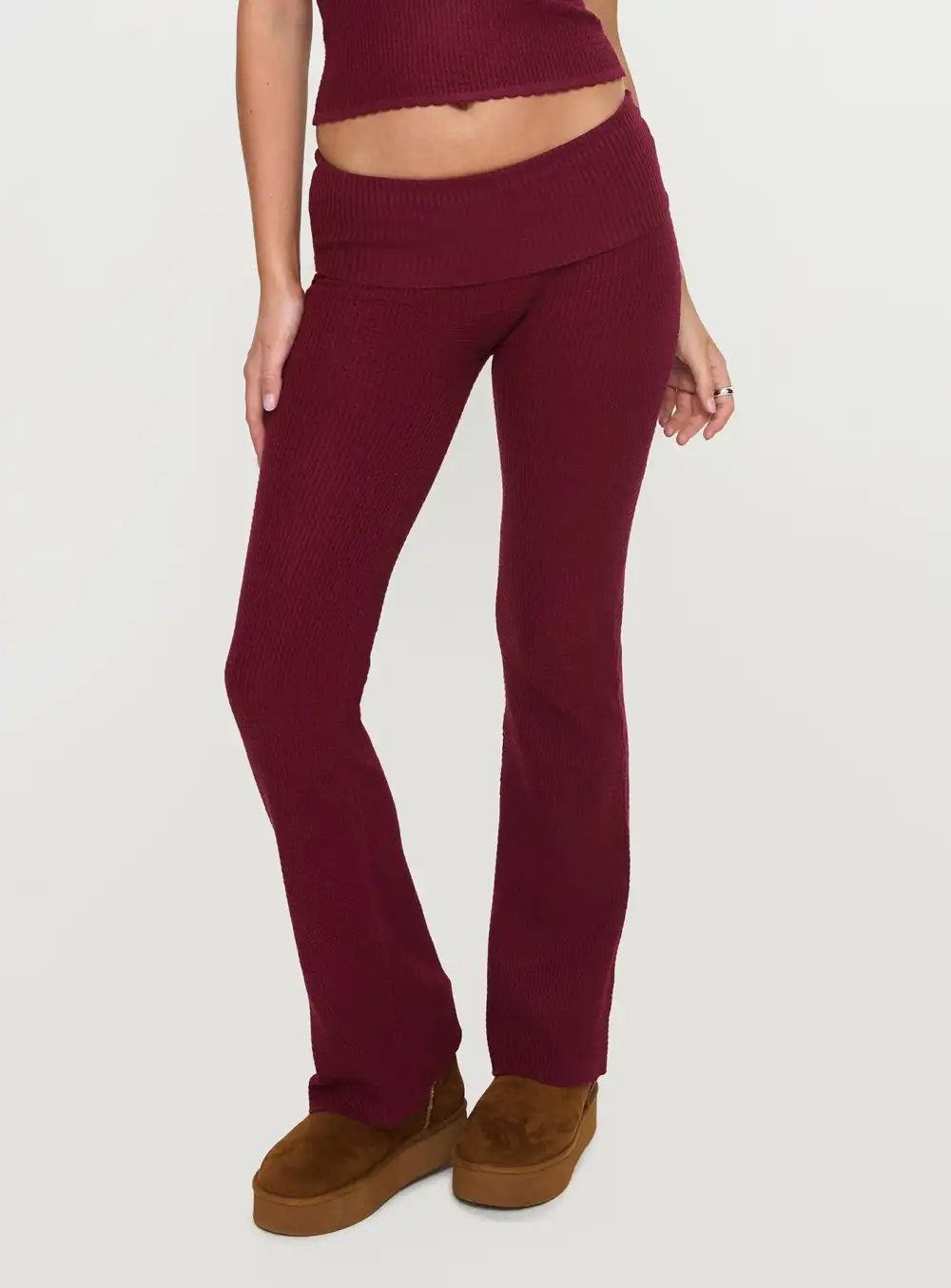 Pull On Closed Flared Pants