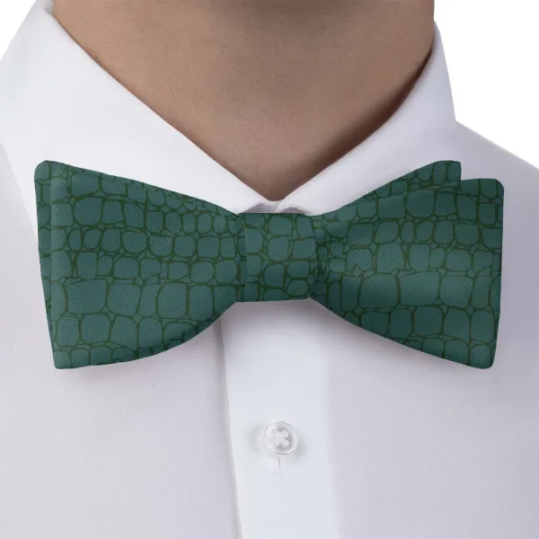 Gator Skin Pattern Bow Tie