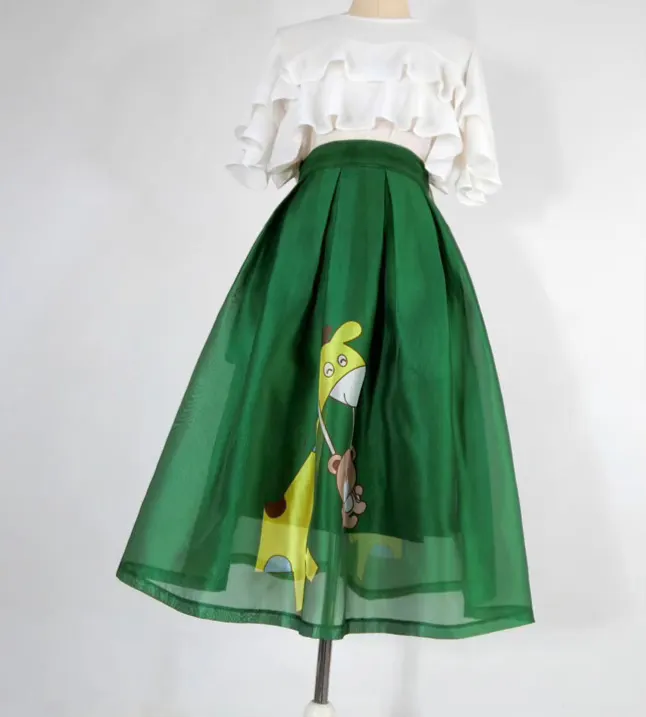 Fresh City Bear Motif Skirt