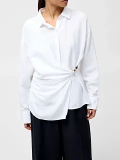 Classic Breathable Linen Waist Shirt
