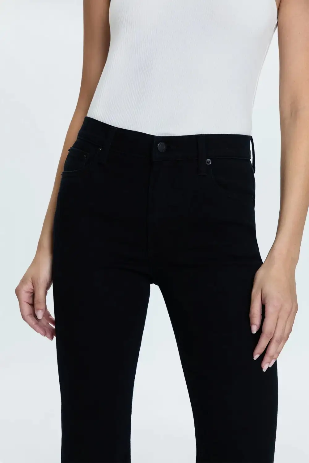 Flared Mid Rise Pants