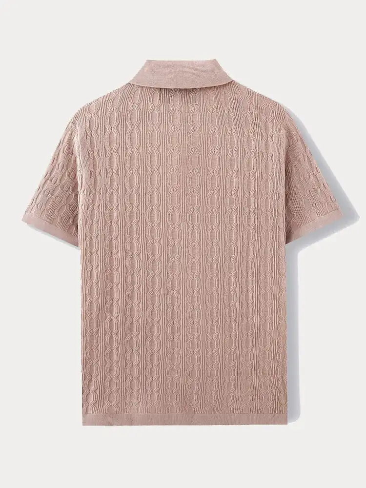 Modern Soft Cable Knit Shirt