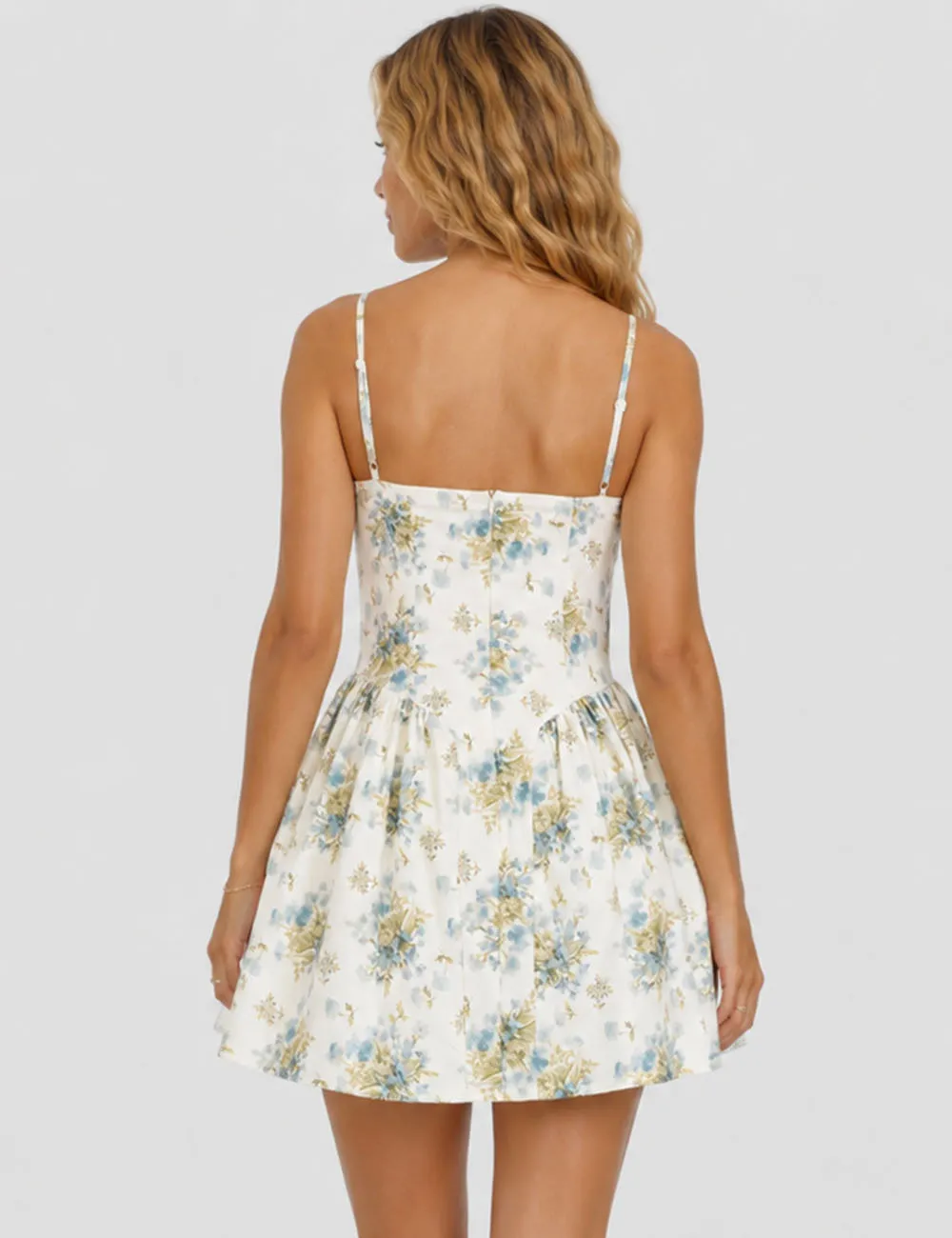 Chic Spaghetti Strapbustier Cami Mini Dress