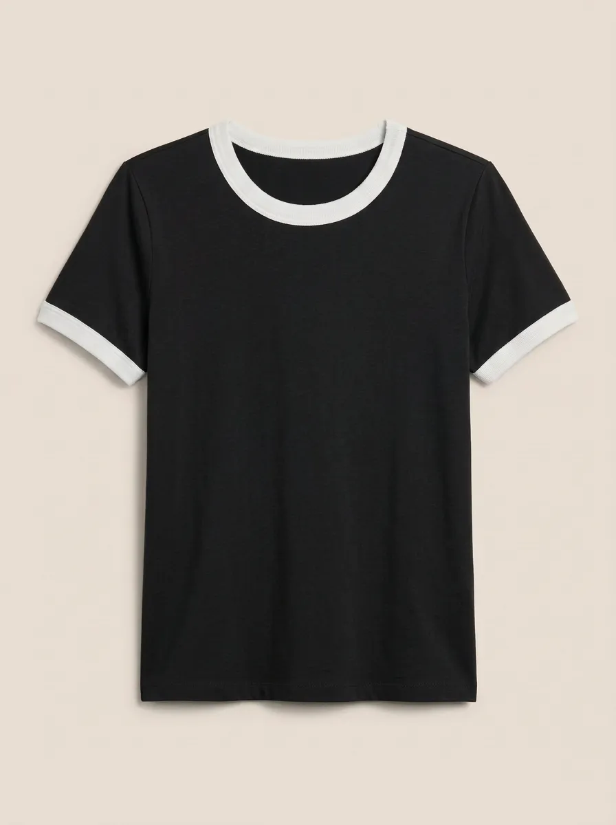 Women's Short-Sleeve Crewneck Ringer T-Shirt
