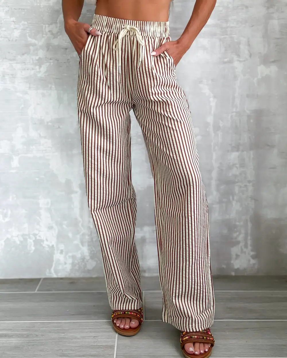 Modern Classic Striped Pants