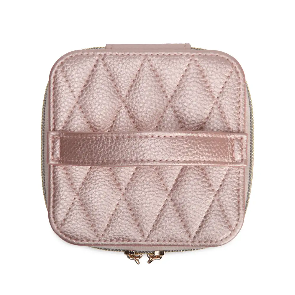 Quilted Travel Jewelry Case with Pouch