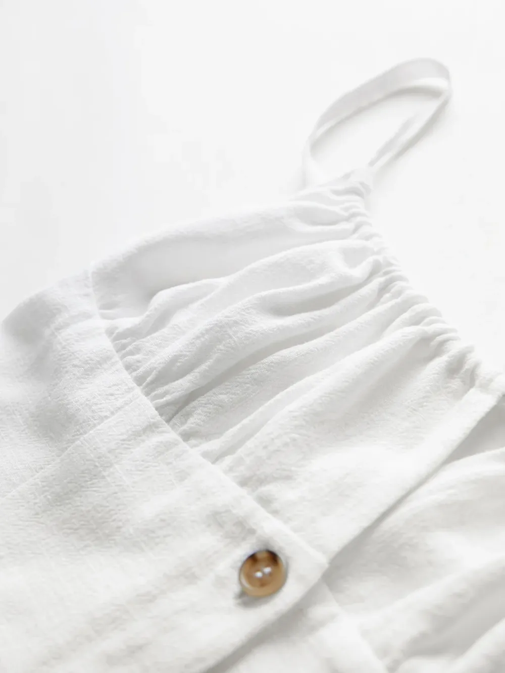 Linen Plain Mini Dress