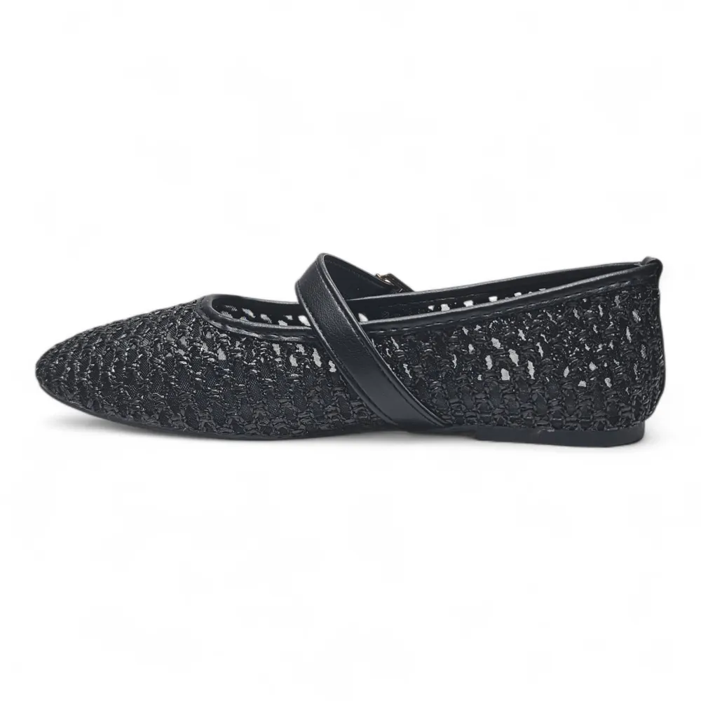 Accept Woven Mary Jane Flats
