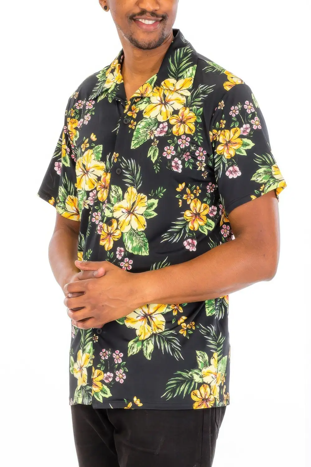 Floral Print Button-Down Shirt