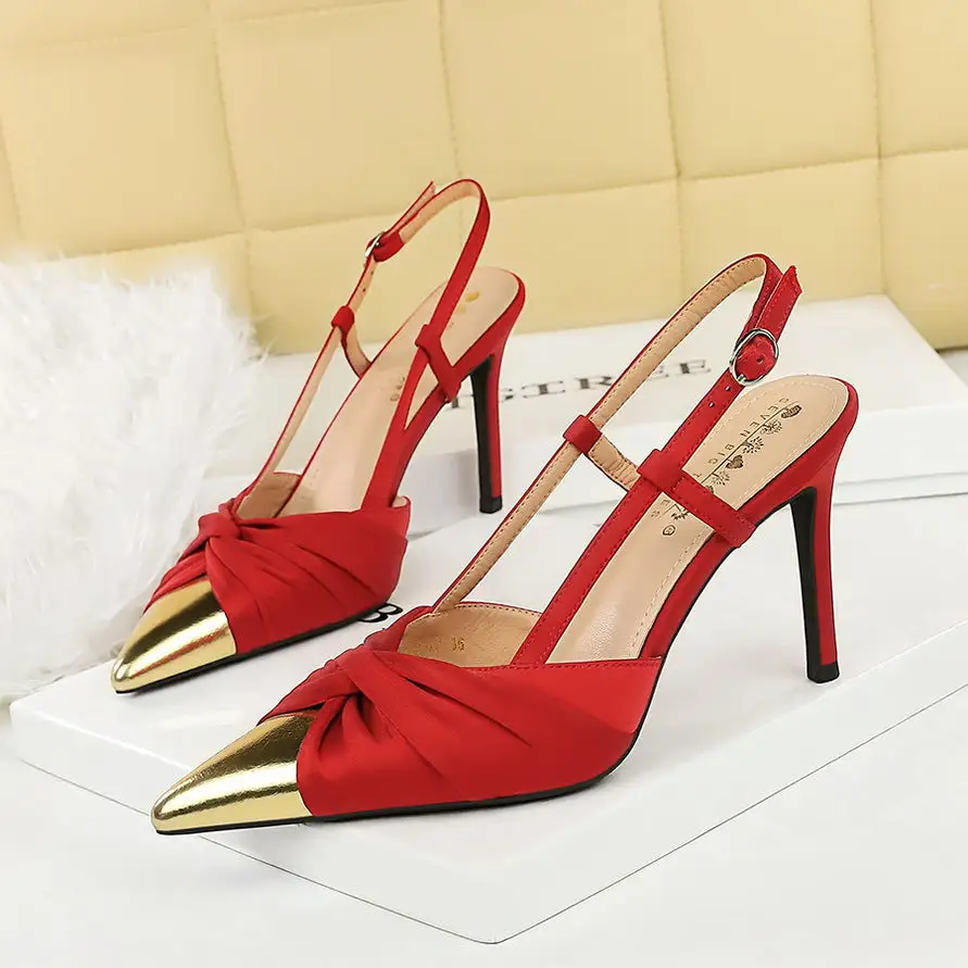 Bow Detail Pointed Toe Stiletto Heels
