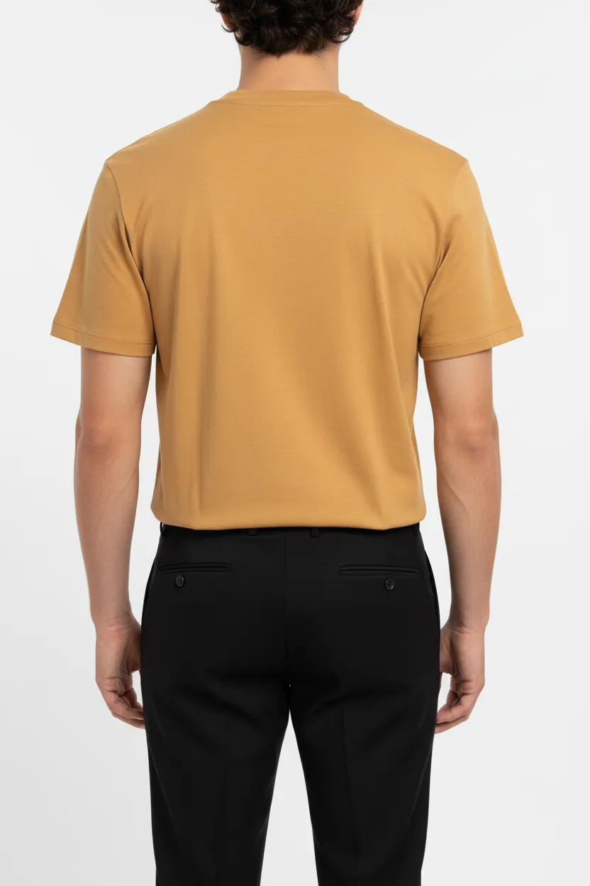 Modern Round Neck Cotton Essential T-Shirt