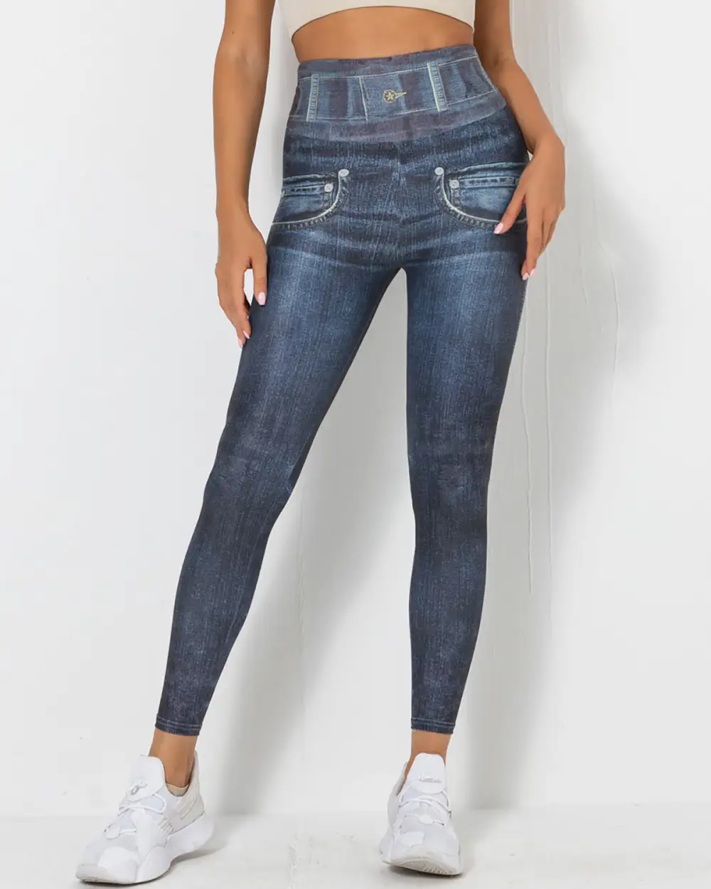 Active Scrunch Denim Leggings