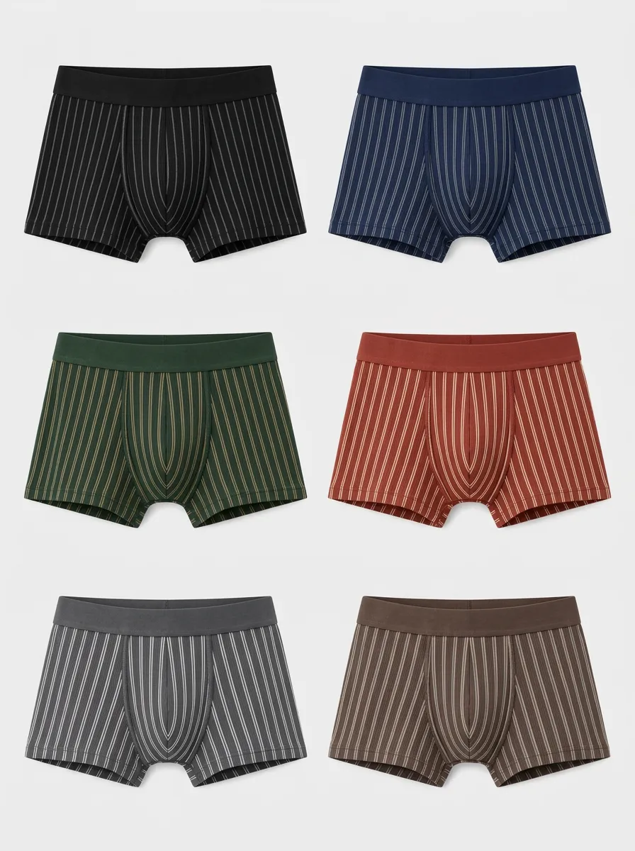 Men's Sterling Stripe Boxer Briefs 6-Pack