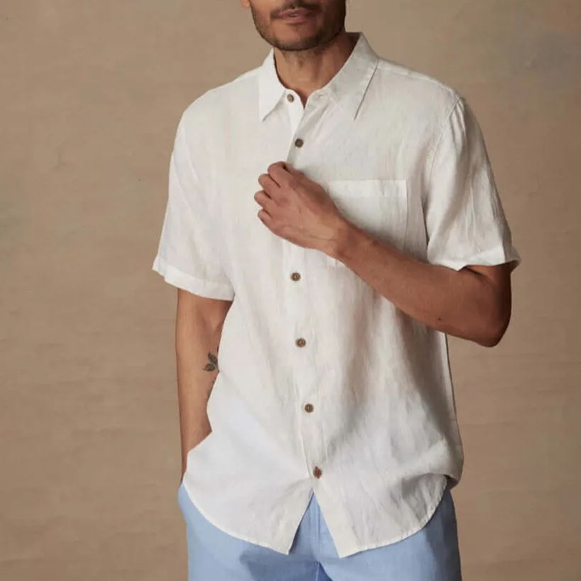 Men's Polished Linen Shirt