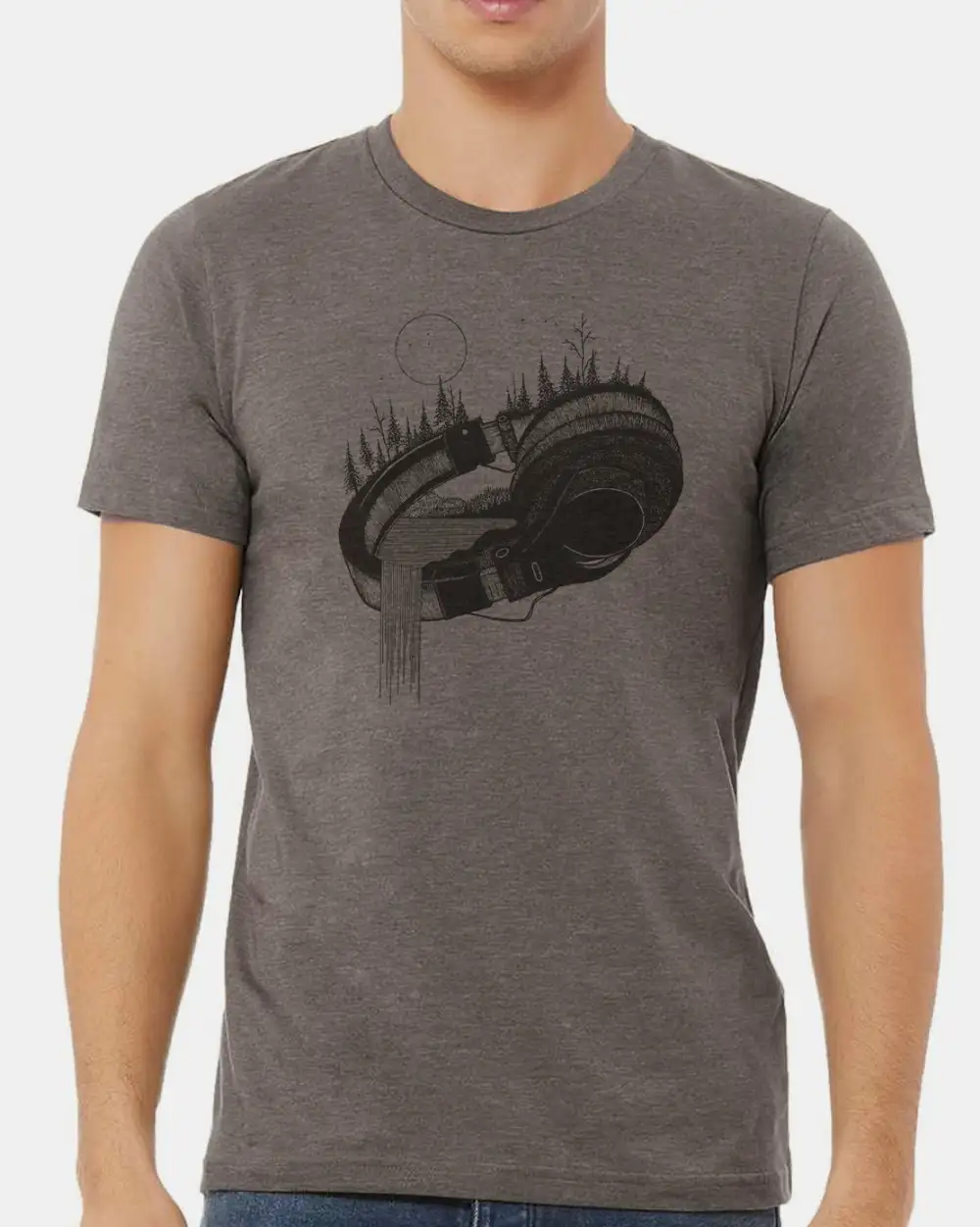 Headphone Nature Graphic Tee
