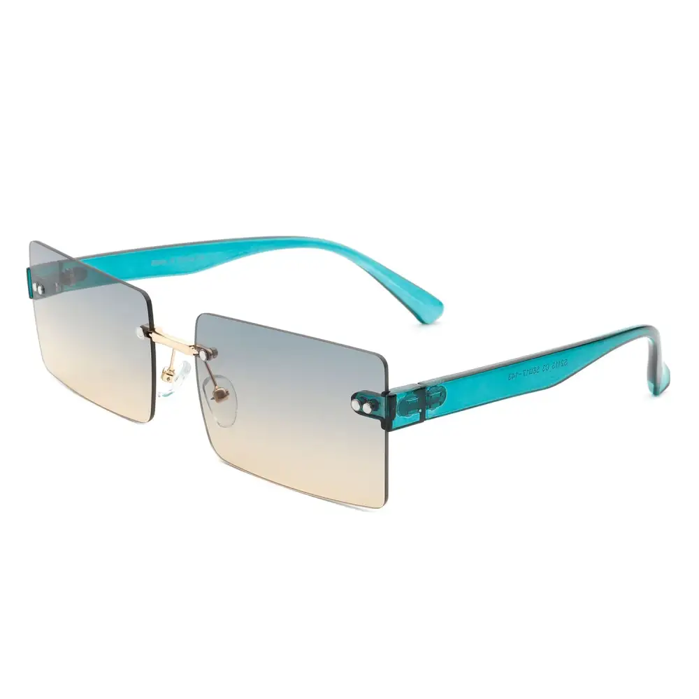 Lightweight Rectangle Square Frame Sunglasses