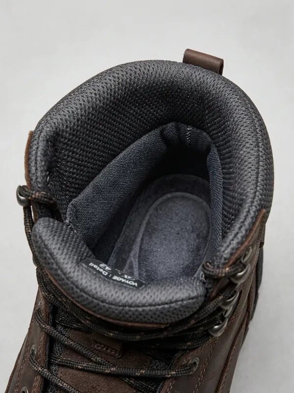 Heavy-Duty-Look Hiking Leather-Look Men's Waterproof Work Boots
