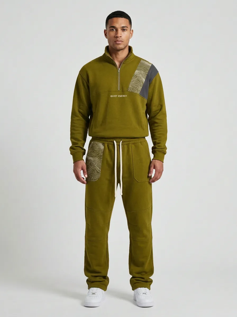 Men's Everyday Quiet Energy Topographic Print Jogger Set