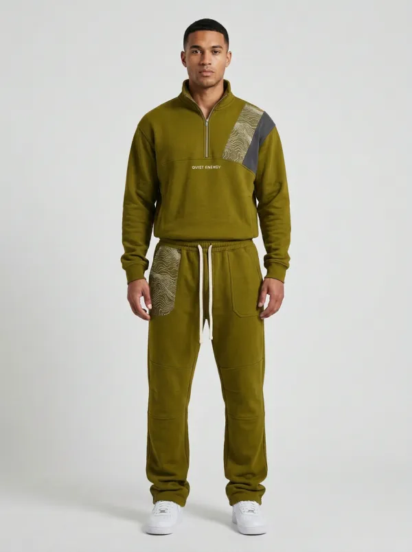 Men's Everyday Quiet Energy Topographic Print Jogger Set