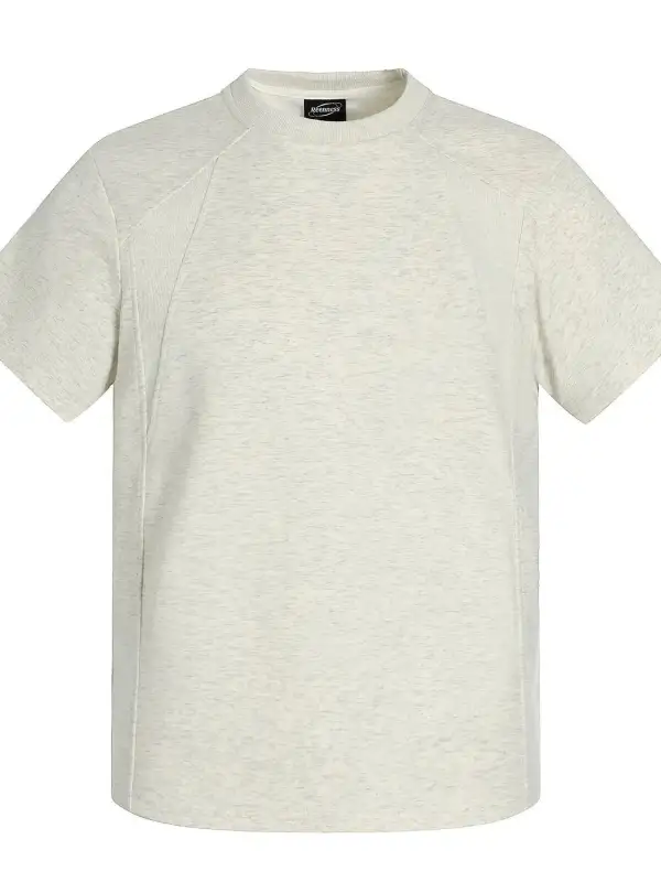 Structured Crew Neck Short Sleeve Tee