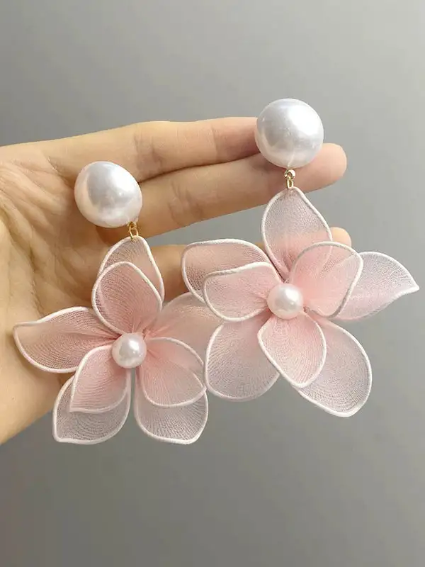 Minimal Openwork Accent Earrings